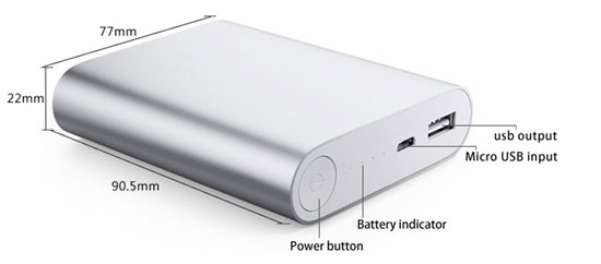 10400mAh Portable External USB Battery Charger Power Bank