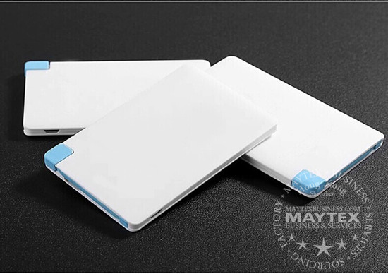 Ultra Thin Credit Card Size  Portable Power Bank