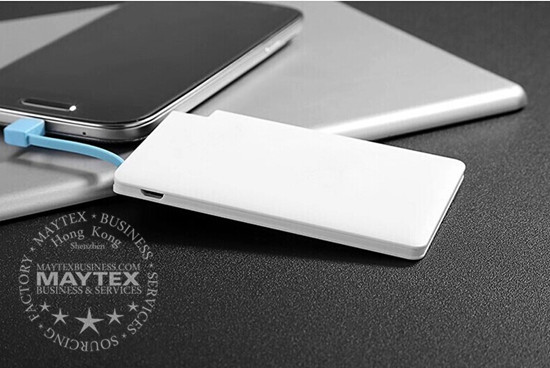 Ultra Thin Credit Card Size  Portable Power Bank