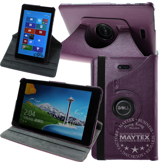 360 Rotating Lightweight Case Cover Stand For Dell Venue 8 Pro Windows Tablet