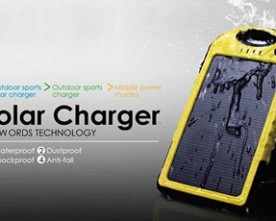 Product – 5000mAh Waterproof Dual USB Solar Power Bank