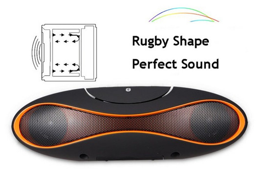 Rugby Shape Bluetooth Speaker With Built-in Microphone