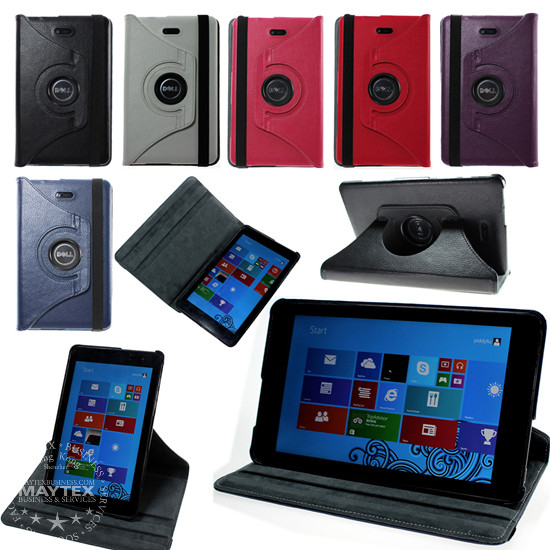 360 Rotating Lightweight Case Cover Stand For Dell Venue 8 Pro Windows Tablet