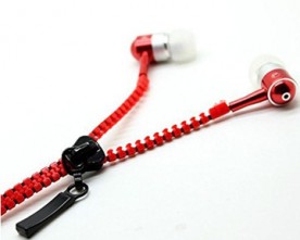 Product – Metal Zipper Style Stereo  Earphones