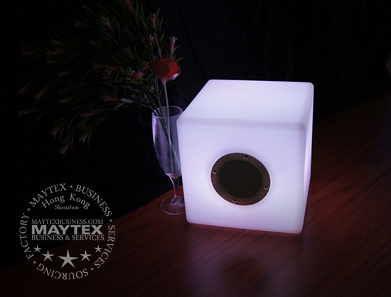 Wireless Multi-Color LED Cube Bluetooth Speaker