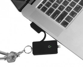 Product – Multi – function Keychain Power Bank & Sync Cable & Flash Drive